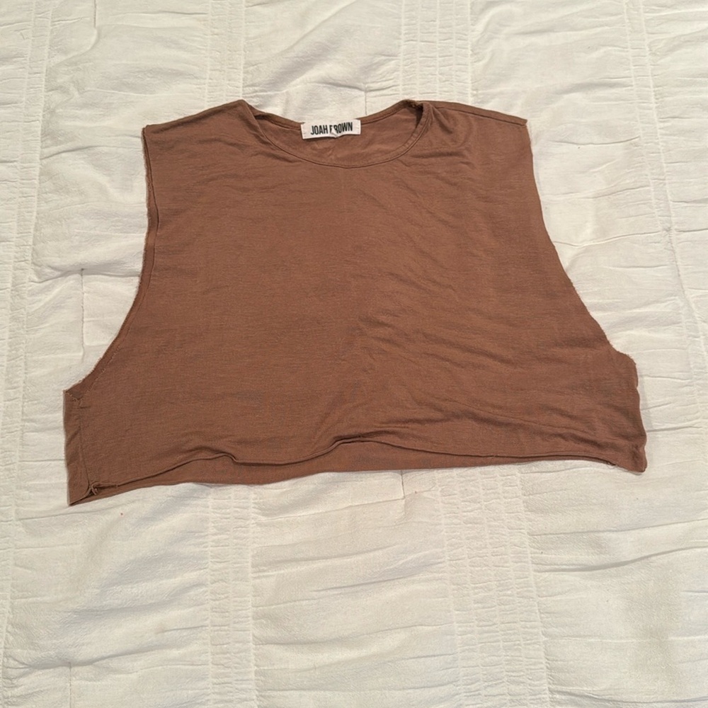 Joah Brown Muscle Tee nude, one size.